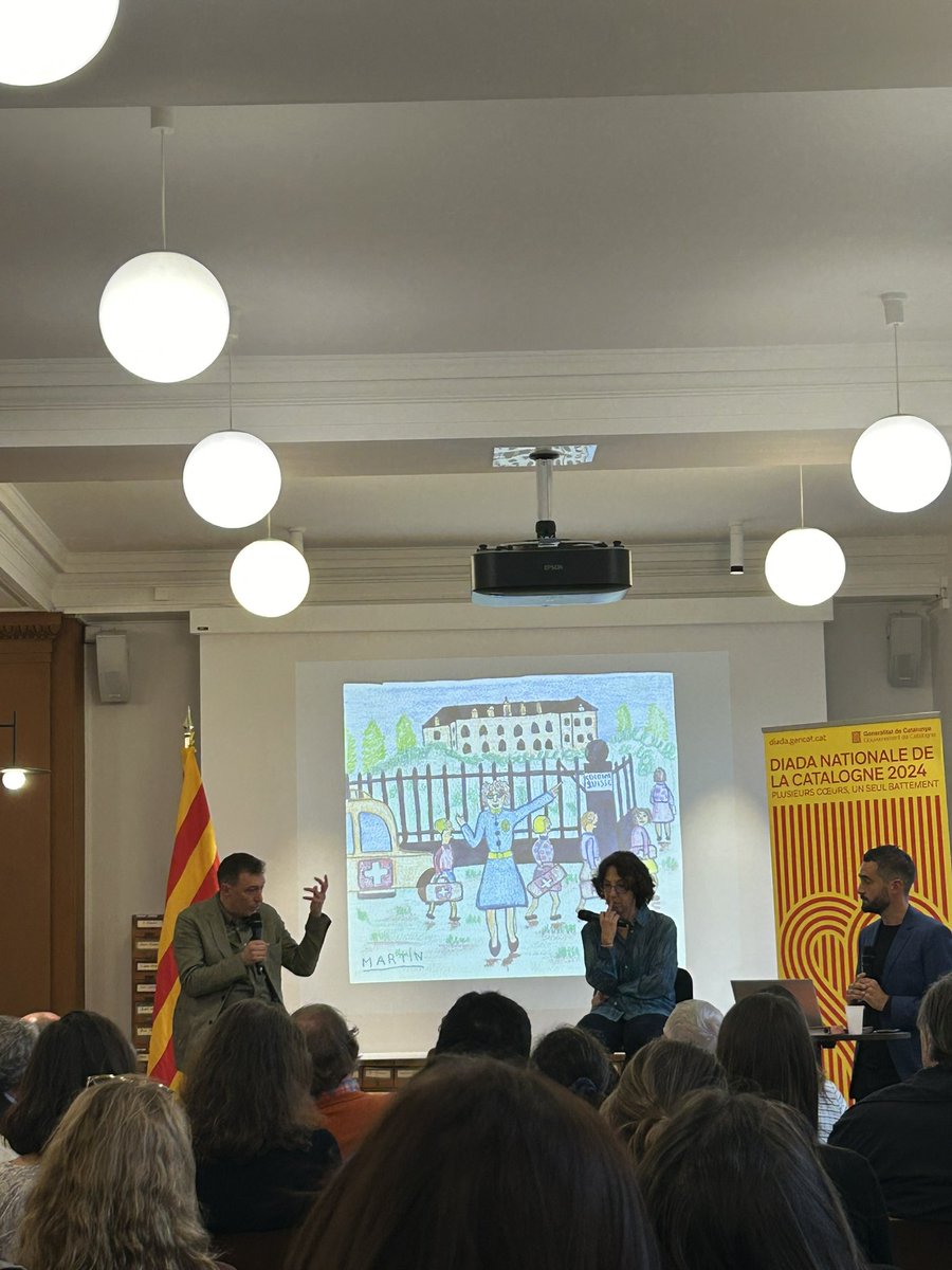 Aquest vespre hem pogut celebrar la #Diada2024 a Ginebra en un acte esplèndid a la Bibliothèque de Gèneve sobre “L’ajuda Suïssa i la defensa del dret humanitari internacional a Catalunya entre l’inici de la Guerra civil espanyola i el 1945” que ha emmarcat l’exposició “Compromís