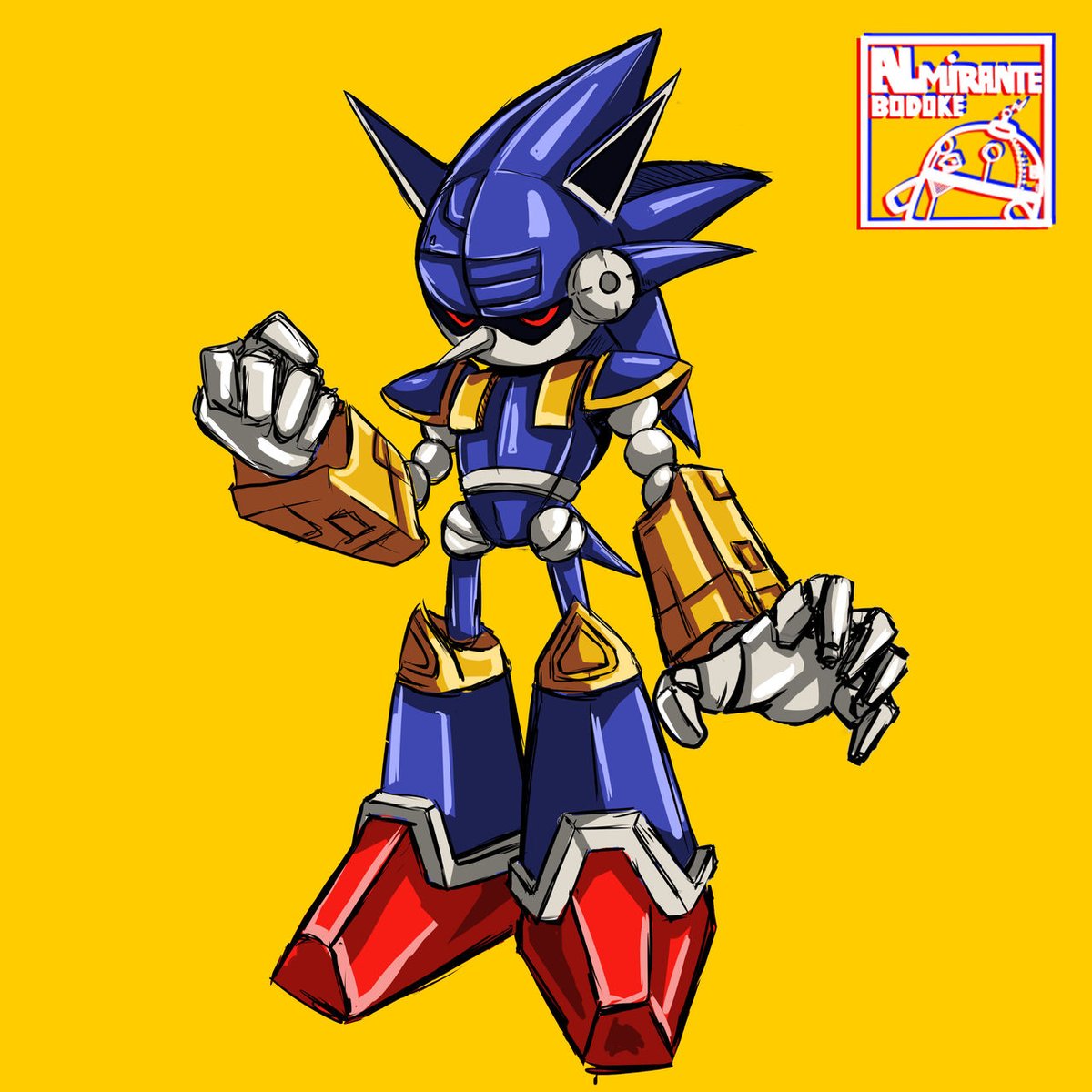 AlmiranteBodoke's tweet photo. Mecha Sonic (Robian) - SKETCH
#SonicTheHedgehog #SonicTheHedgehogfanart   #sonicart  #robians   #ArchieSonic  #fanart  #Chile     #SonicMovie3  @sonic_hedgehog https://t.co/0xt2upudKW