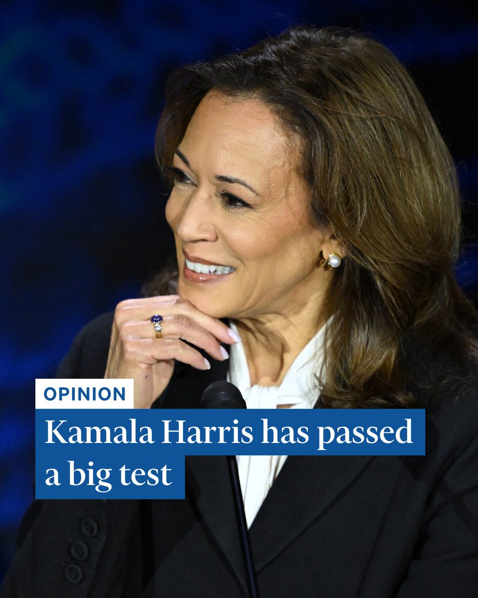 The Democrat proved herself to be a strong presidential candidate, while in its own way, Donald Trump's debate performance was as disastrous as the rambling effort that forced President Joe Biden to drop out of the race. on.ft.com/47keHVX