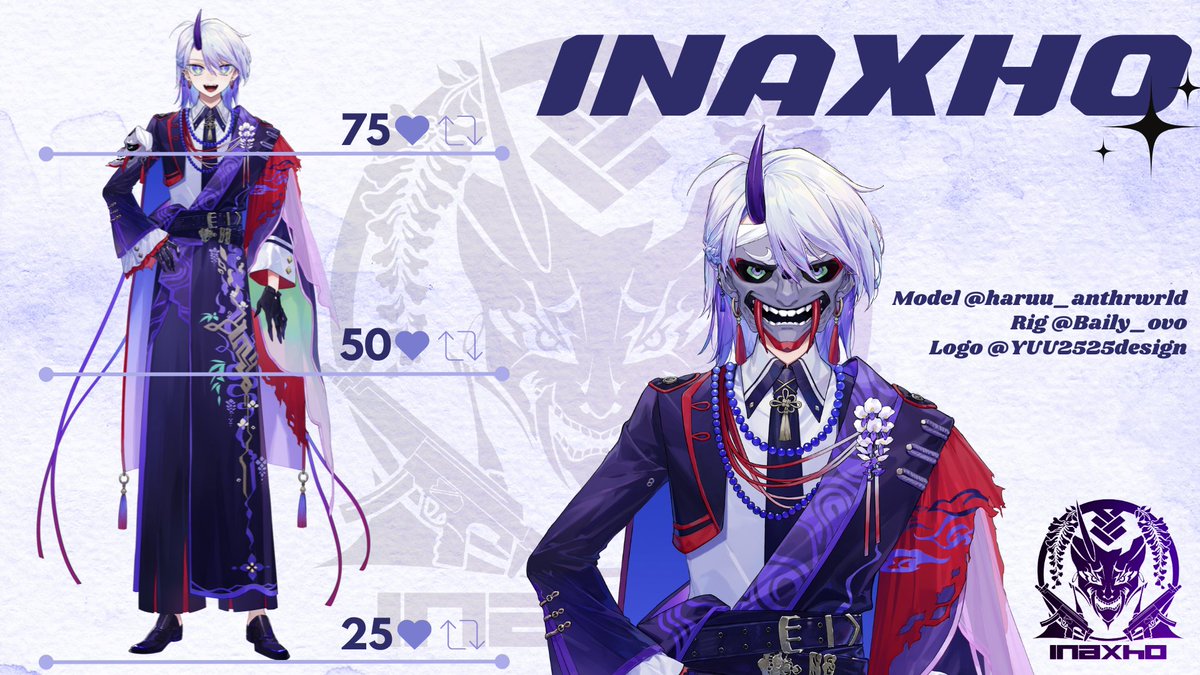 👹𝗠𝗼𝗱𝗲𝗹 𝗙𝘂𝗹𝗹𝘆 𝗥𝗲𝘃𝗲𝗮𝗹𝗲𝗱👹

You guys did it so fast omg... 😲
Thank you everyone for letting me show you my new model ><

Hope you guys enjoy, and look forward for upcoming posts 👀

#ModelReveal #VTuber #VTuberUprising #VtuberDebut