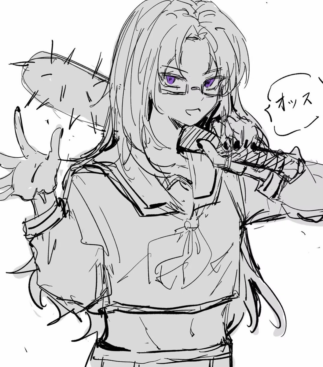 kagahimi's tweet photo. 去年に描いた斉窪ちゃん🩷💜 https://t.co/VprxDNclTH