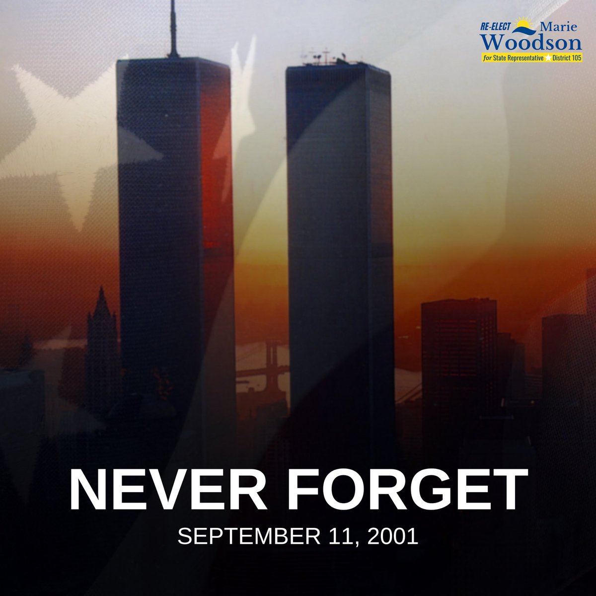 Honoring the lives lost on 9/11. We will never forget.