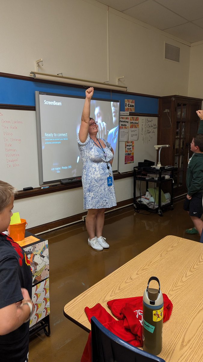 What is a superhero's favorite Active Classroom opportunity? Super Lee Says! <a href="/Gifted_Mrs_Lee/">E. Ariele Lee</a> led our heroic team into action with movements like the Iron Man and the Super Hero in Flight.
<a href="/PhelpsCenter/">Phelps Center</a>