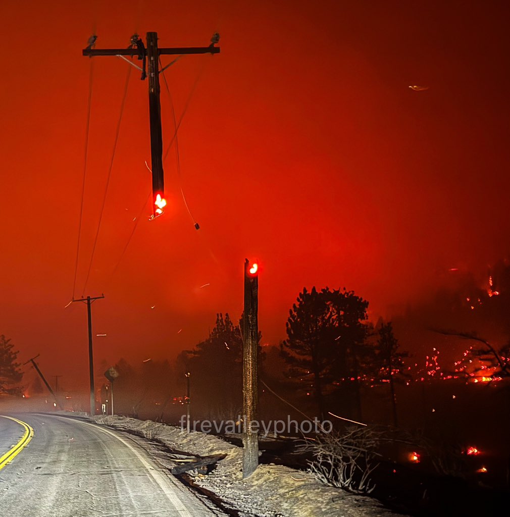 #bridgefire #wrightwood this was interesting last night