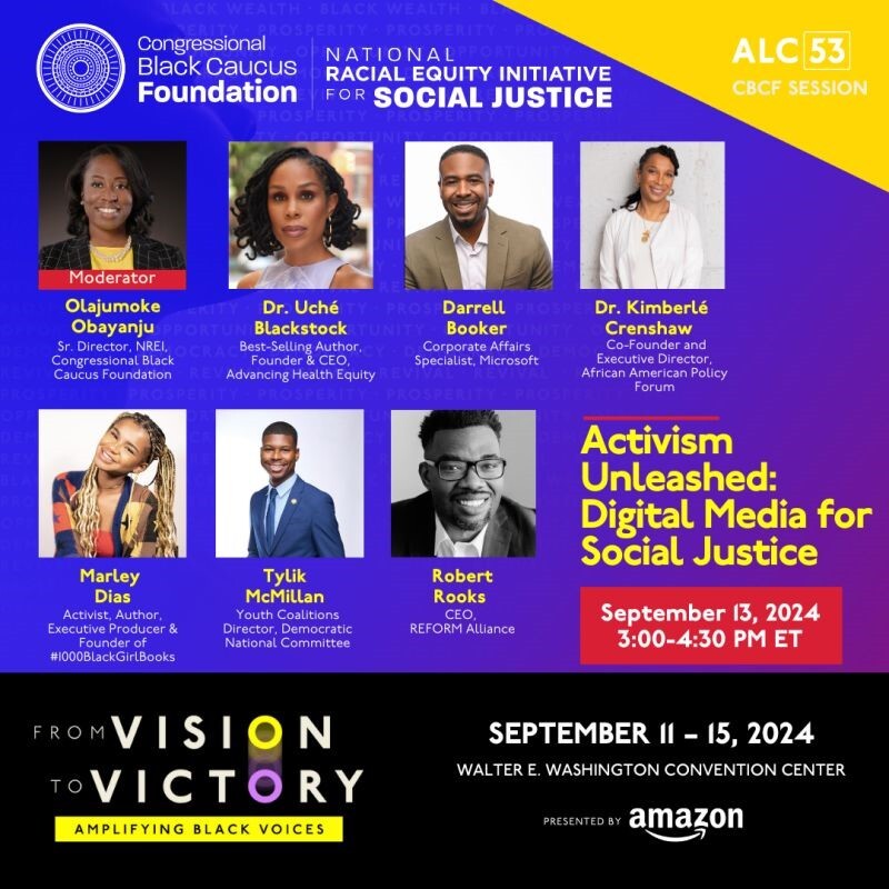 I am so excited to hear this amazing panel speak on how digital media can catalyze activism tomorrow at the <a href="/CBCFInc/">CBCF Inc.</a>’s annual conference.

Social and digital media are powerful tools to shift thinking and inspire action in a time where so much happens online.