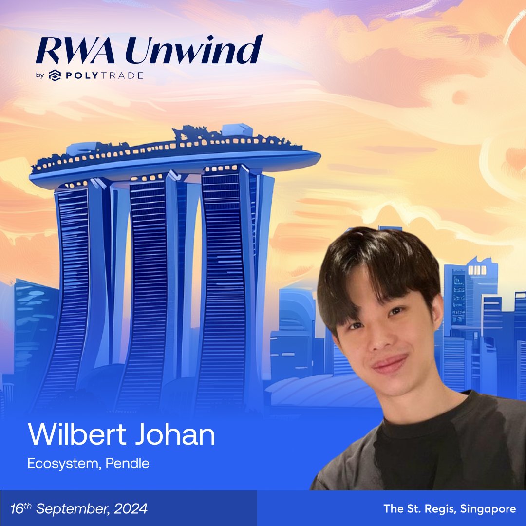 CGSGrace's tweet photo. I’m thrilled for #RWAUnwind taking the spotlight on Monday, September 16th, 2024, in Singapore!
@Polytrade_fin will be at the forefront of this exciting #TOKEN2049 conference, joined by #OndoFinance & #pendle_fi.
Big things are coming for the **#RWA** sector, & I can’t wait. https://t.co/5PZ3qJEovF