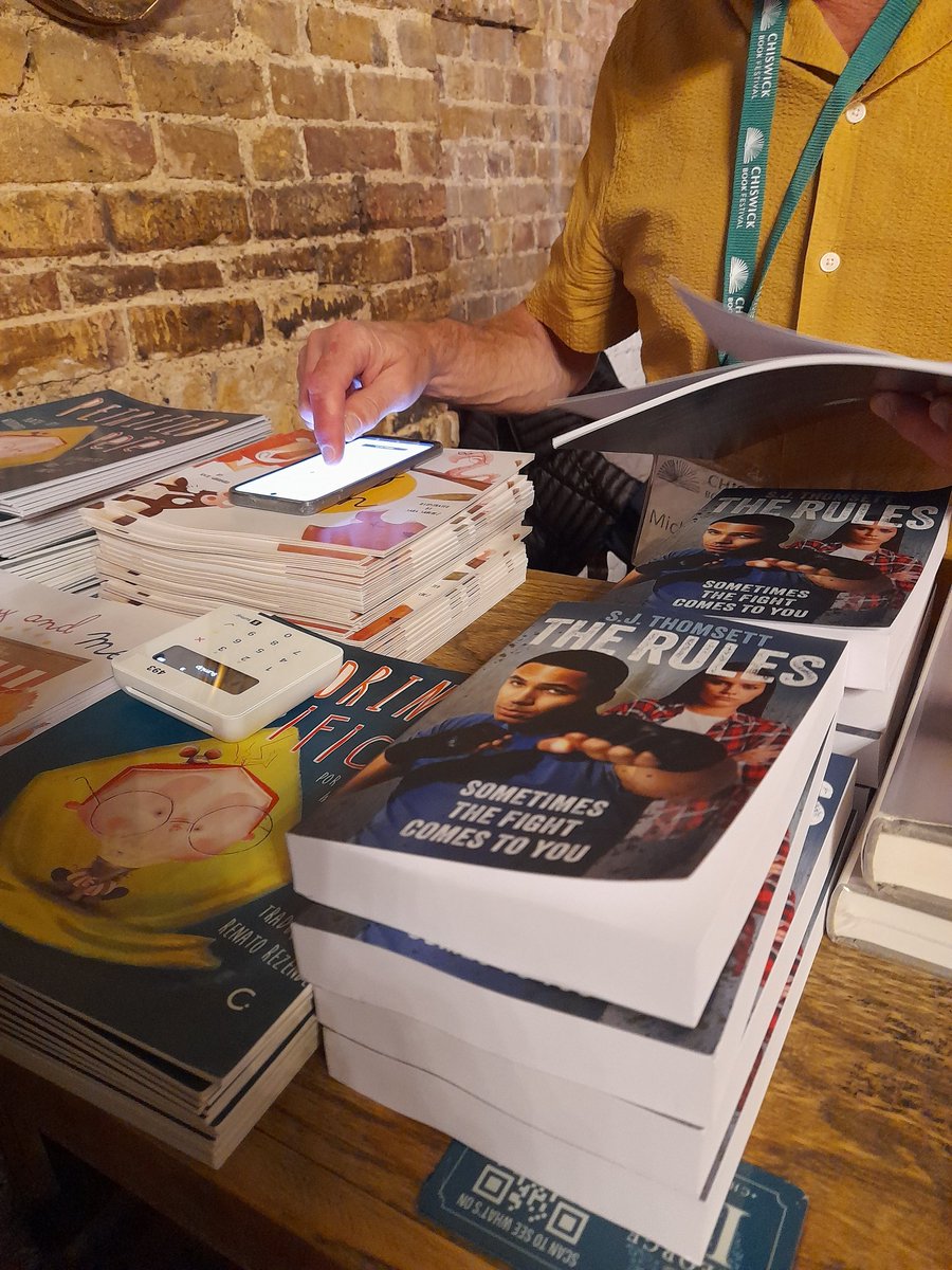 DeborahAnnetts's tweet image. Such a wonderfully warm joyous evening @W4BookFest . And this is Simon in full flow talking about The Rules available on amazon