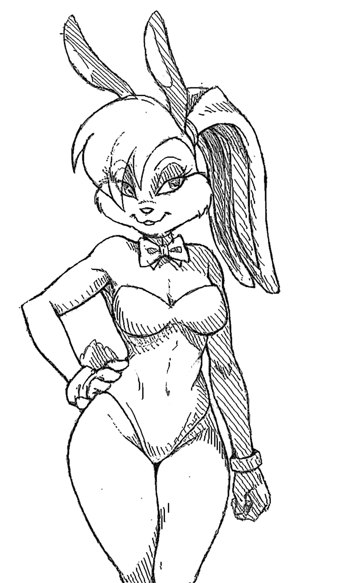 #lolabunny #fanart Alguien en 4chan dio esta idea de Lola vestida de conejita (valga la redundancia).