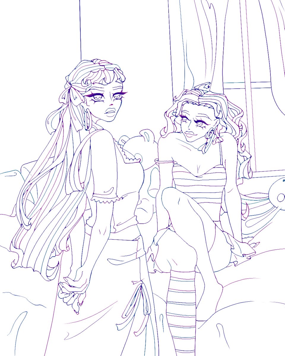 HoshiLollimo's tweet photo. Lineart mmmmyum (+ sketch) https://t.co/ISJEbxCPT7