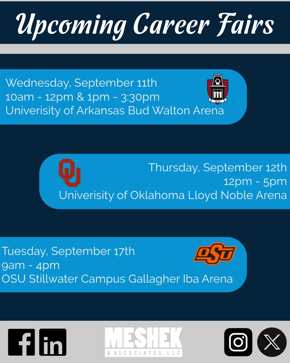 We will be on the University of Oklahoma Campus tomorrow! Be sure to swing by and see us at our booth in the Lloyd Noble Arena from 12pm- 5pm!