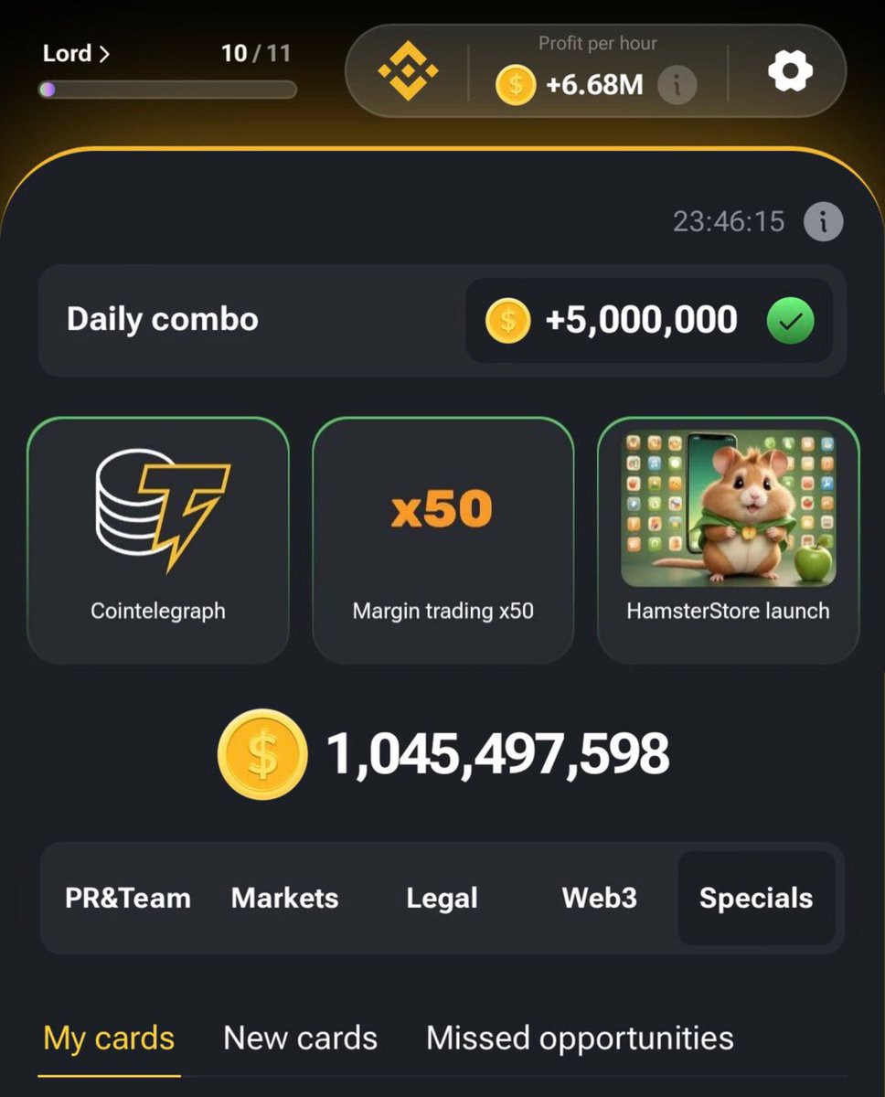 benjaminxbt's tweet photo. Hamster kombat All in one‼️

✅Daily combo
✅Daily cipher
✅Mini game

D: ▬ ● ●
E: ●
L: ● ▬ ● ●
I: ● ●
G: ▬ ▬ ●
H: ● ● ● ●
T: ▬

🐹 #hamsterkombat #HAMSTER #dailycombo #minigame https://t.co/qgNSvK5rQ8