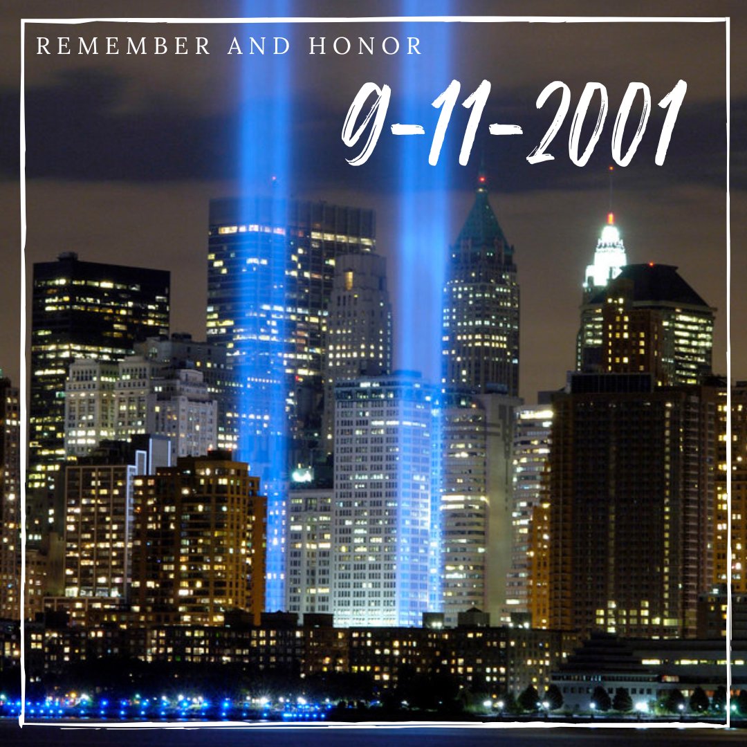 ERAJustinRealty's tweet photo. Today and every day we remember and honor all who lost their lives on September 11, 2001. #NeverForget https://t.co/XtUjxvPOZn