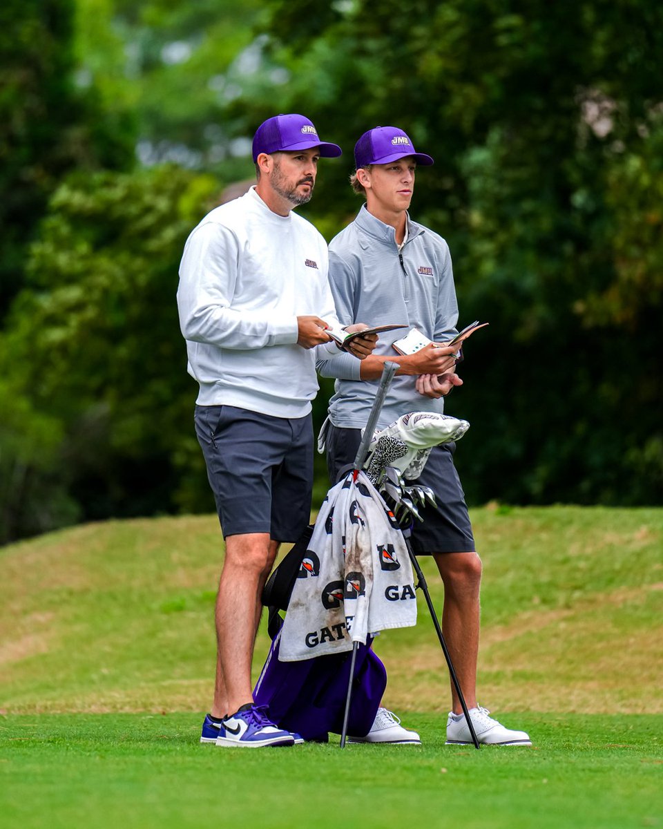 JMUMGolf's tweet photo. The show rolls on ⛳️

» JT Poston Intercollegiate
» Waynesville, N.C.
» Sept. 15-17

#GoDukes https://t.co/1DmqAWatYn