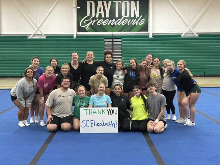 Thank you St Elizabeth for the donation to purchase ⭐️⭐️⭐️⭐️⭐️ mats to keep our athletes safe! 💚💚💚