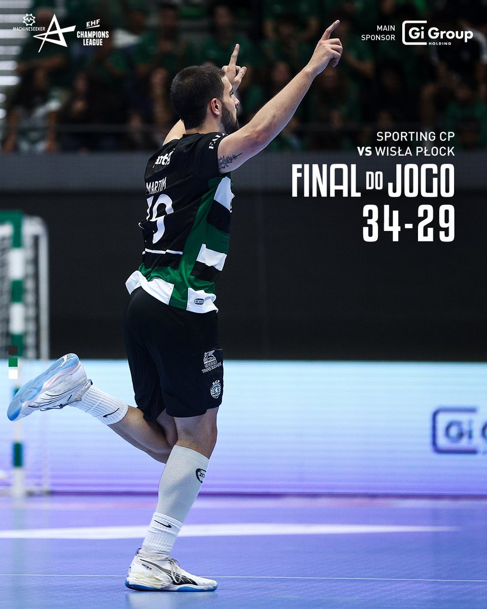 SCPModalidades's tweet photo. #AndebolSCP | ⏹️ VITÓRIA DOS LEÕES!!! 🦁 A nossa equipa entra a vencer na @ehfcl! 👏
#SCPWP #ehfcl // 🟢 34-29 🔵 https://t.co/kUkMRmpswm