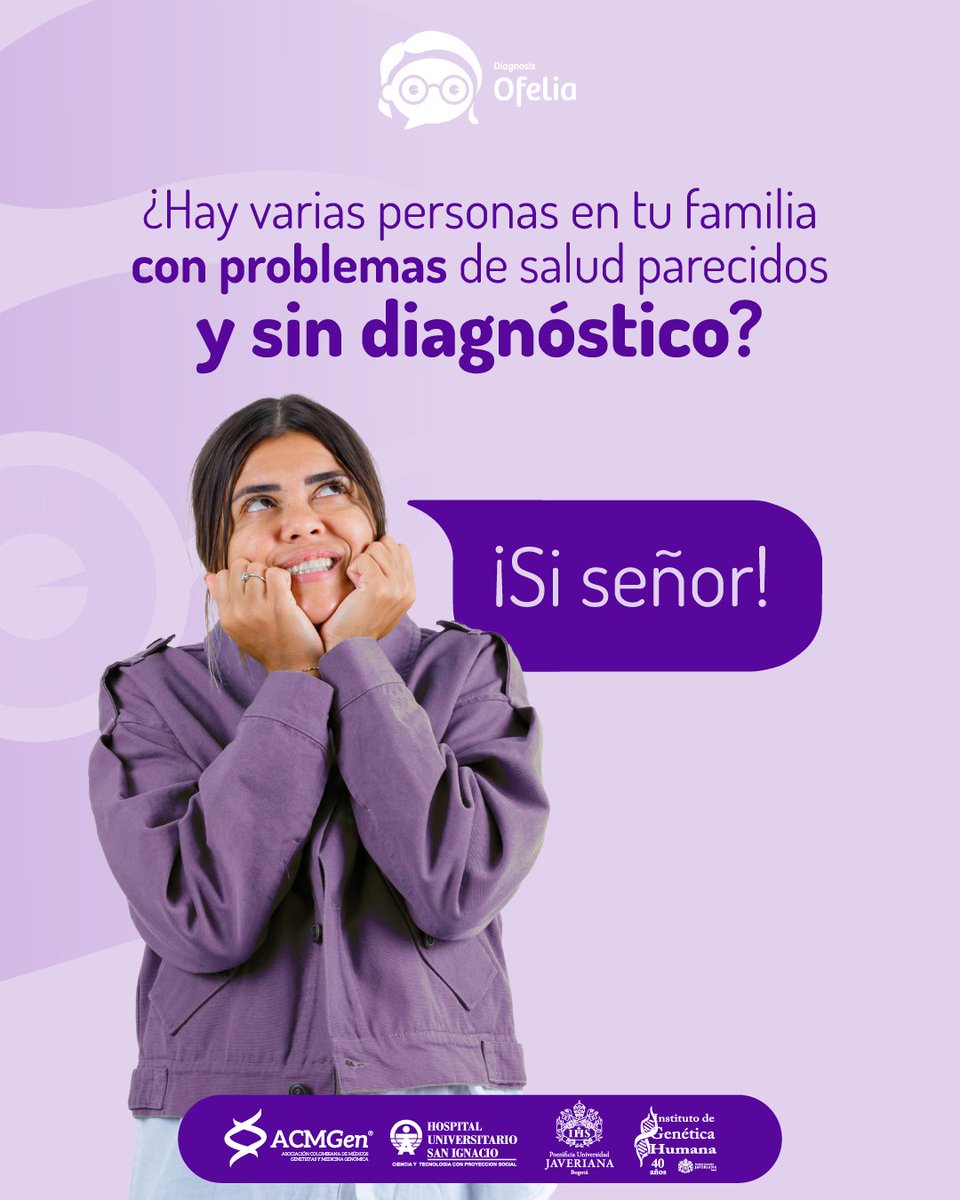 DiagnosisOfelia's tweet photo. Es posible que estén enfrentando una enfermedad rara o huérfana que no ha sido identificada. 🤔

Nuestro servicio de salud a través de WhatsApp te brinda acceso a un diagnóstico médico.

📲 https://t.co/LRPl59YyUP 

#Ofelia #TamizajeTemprano https://t.co/hGsfKhhnFh