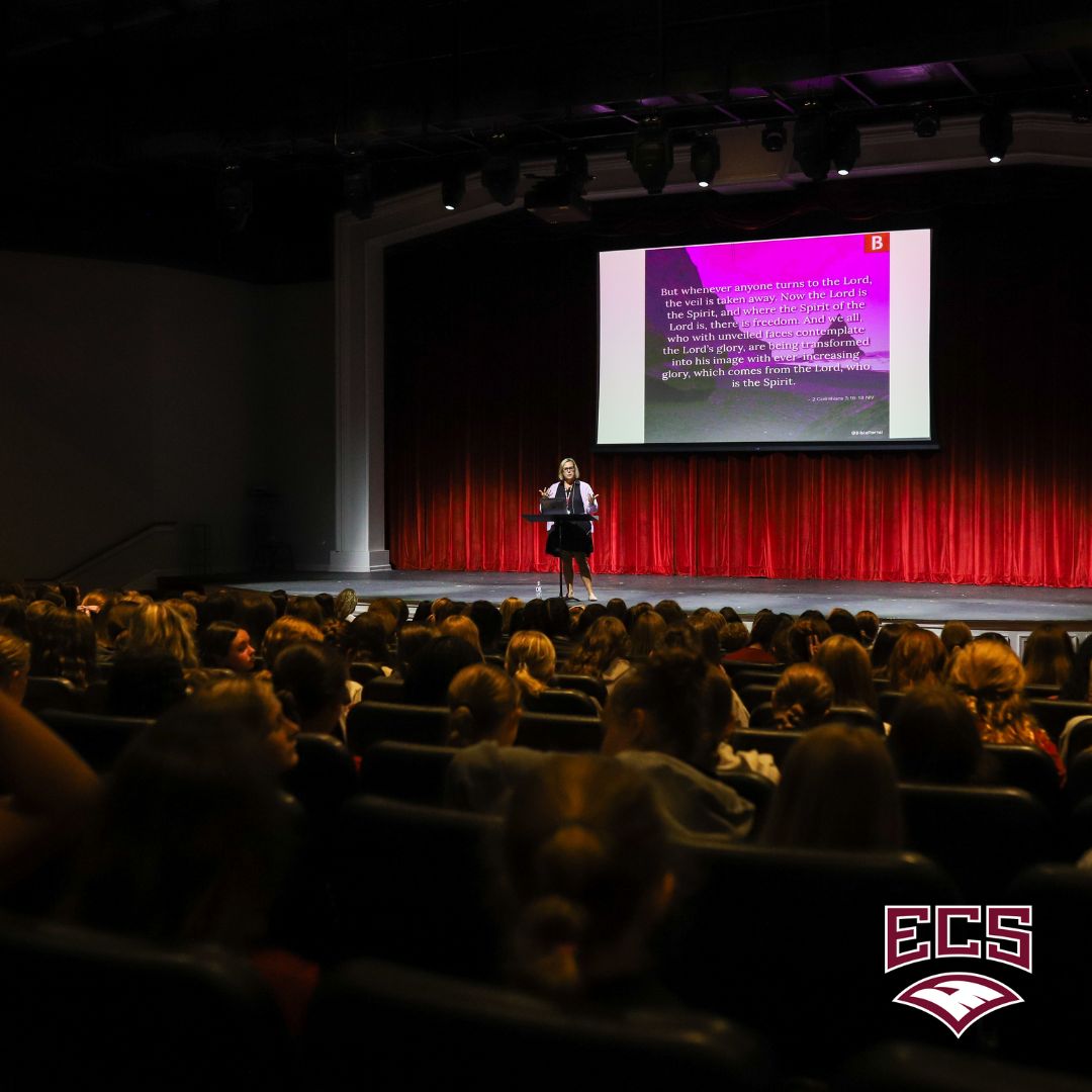 ecs_eagles's tweet photo. Today in chapel, Barrett Jones ('08) spoke to boys about Biblical Manhood while Suzanne Acuff spoke to girls about Biblical Womanhood. 

Read more about these speakers on Instagram.

#PartneringWithParents #BuildingForLife #ECSeagles https://t.co/fOsT0NSpzj