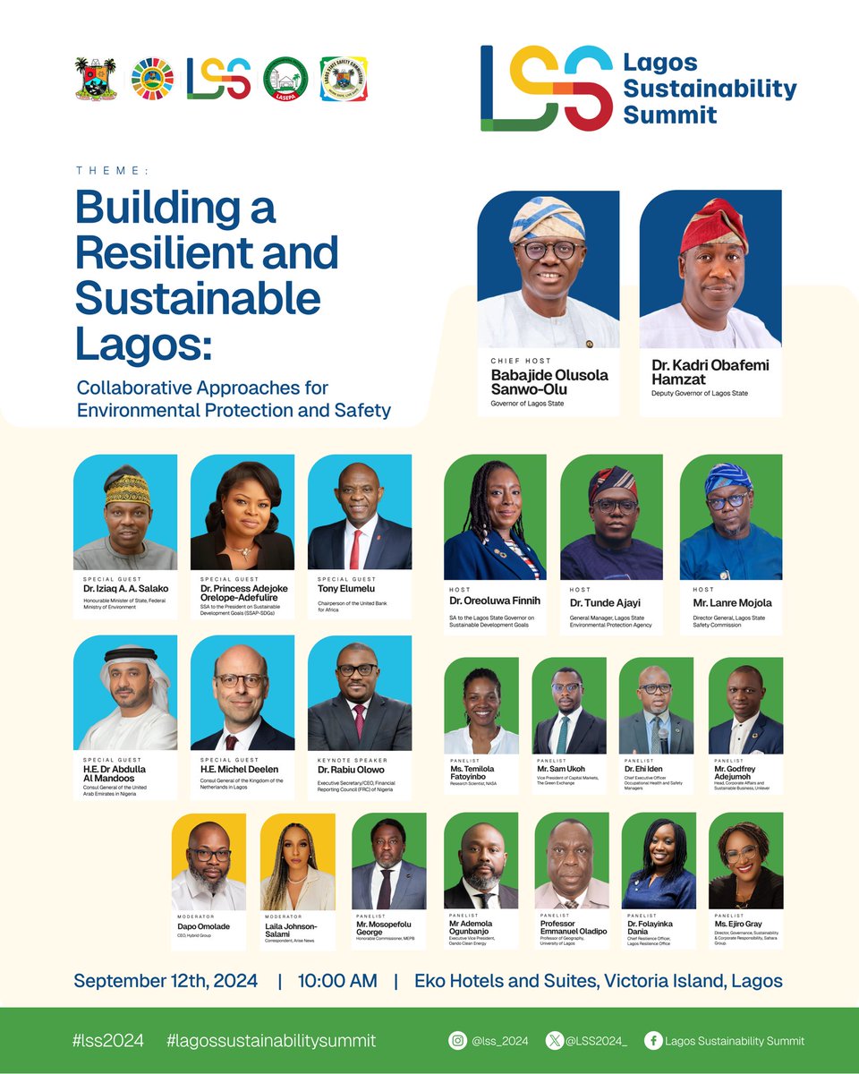 thetundeajayi's tweet photo. Tomorrow, the carbon registry goes live !
LASEPA is setting the pace for green innovation at the Sustainability Summit. A bold step towards a cleaner, net-zero Lagos.#LSS2024 https://t.co/cVhzaZMWMT