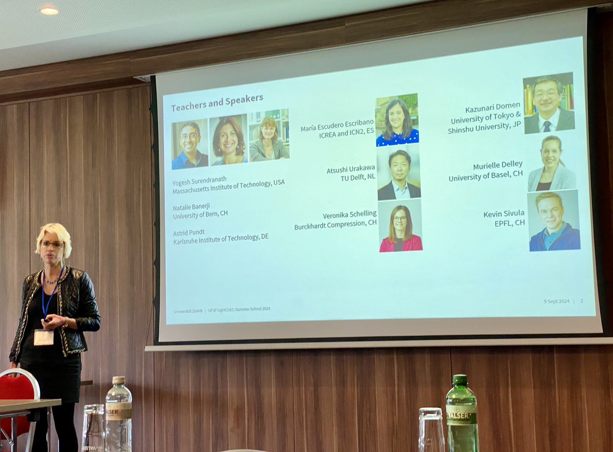 MariaEscEsc's tweet photo. Had a great time at the LightChEC Summer School at Aegerisee! Fantastic lectures, workshops &amp; discussions on #electrochemistry &amp; #catalysis for energy conversion. Thanks @TilleyLab @PatzkeGroup for organising this wonderful event &amp; for the invitation!
@LightChEC @surendranathlab https://t.co/1C6wiThtmJ
