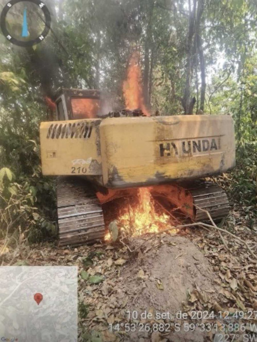 DefesaFoco's tweet photo. Em uma ação coordenada, as Forças Armadas, em conjunto com órgãos de segurança pública, desferiram um duro golpe contra o garimpo ilegal na Terra Indígena Sararé, no Mato Grosso. #defesaemfoco
https://t.co/rNV6C9Cift https://t.co/bbt972O7SS