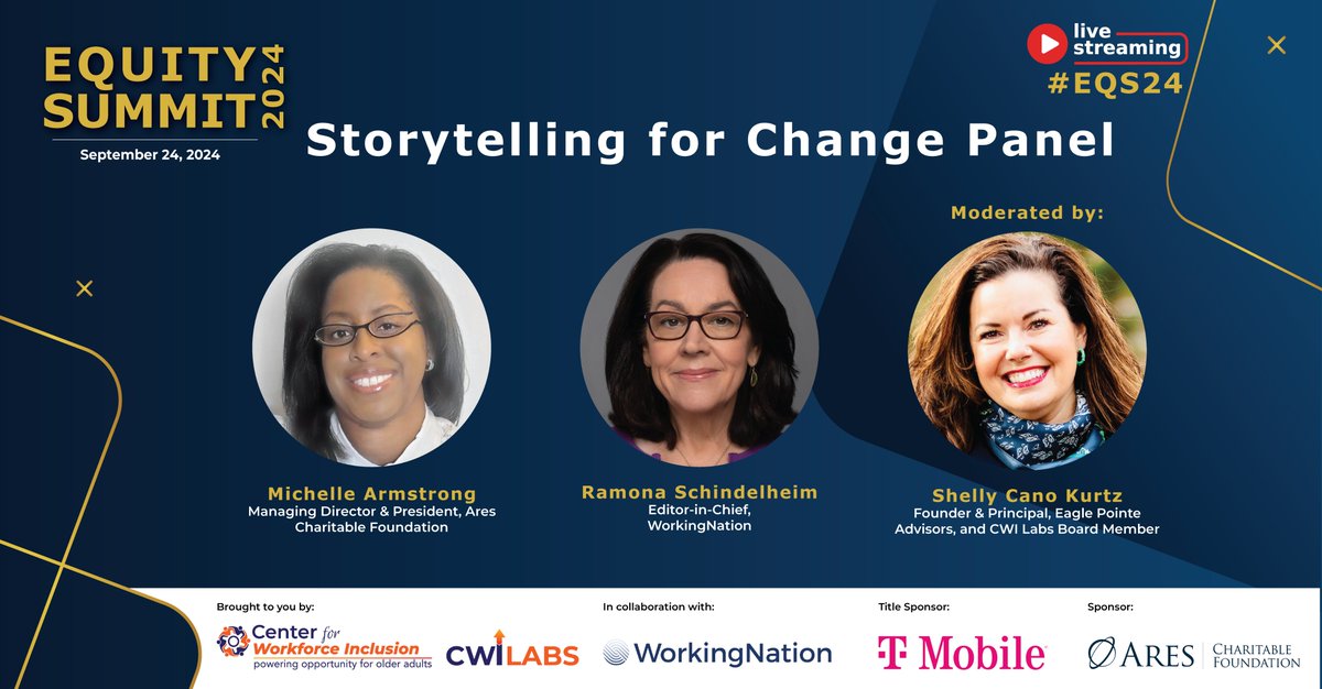WorkingNation (@workingnation) on Twitter photo Can storytelling drive systemic change?
<a href="/WorkingNation/">WorkingNation</a>’s <a href="/RamonaWritesLA/">Ramona Schindelheim</a> joins a discussion on storytelling's power, highlighting our #BreakingBarriers series.
#EQS24 Sept. 24 livestream sign-up: web.cvent.com/event/01923885…
<a href="/Ares_Management/">Ares Management</a> <a href="/shellycanokurtz/">Shelly Kurtz</a> @WorkforceINCL <a href="/CWILabs/">CWI Labs</a> Can storytelling drive systemic change?
<a href="/WorkingNation/">WorkingNation</a>’s <a href="/RamonaWritesLA/">Ramona Schindelheim</a> joins a discussion on storytelling's power, highlighting our #BreakingBarriers series.
#EQS24 Sept. 24 livestream sign-up: web.cvent.com/event/01923885…
<a href="/Ares_Management/">Ares Management</a> <a href="/shellycanokurtz/">Shelly Kurtz</a> @WorkforceINCL <a href="/CWILabs/">CWI Labs</a>