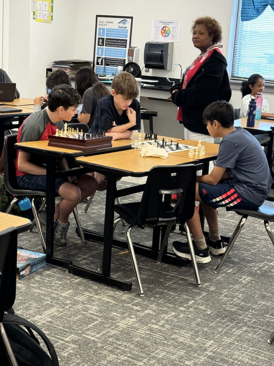 Had much fun checking out Dr. Patterson’s Chess Club during advisory today!
