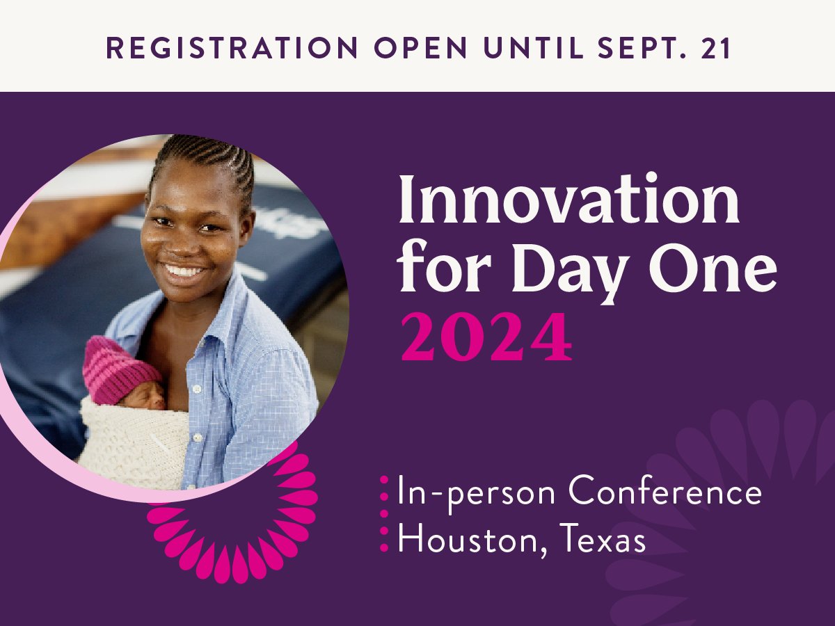 2 WEEKS AWAY:
Join us Sept. 25 - 27 on the Rice University campus to hear from innovators working toward healthy outcomes for moms and babies. Don't miss out on our exciting plenary speakers, panels, and keynote speaker Dr. Peter Singer. 

Register here: bit.ly/3AfumJM