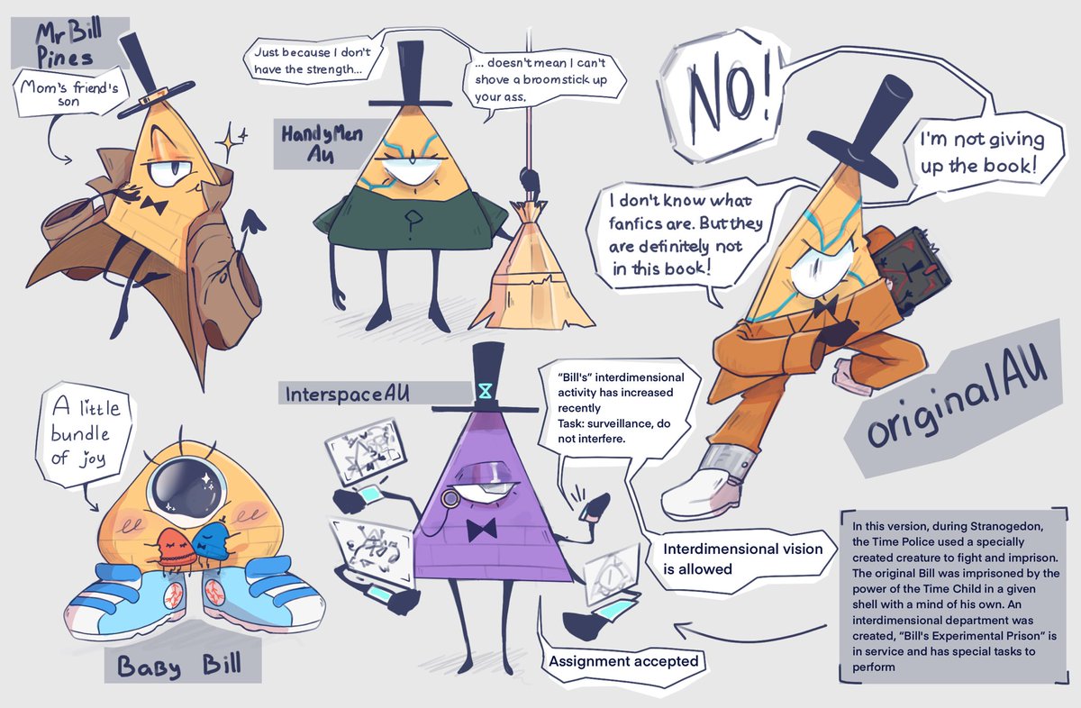 #Mrbillpines
#HandymanAU
#BillCipher 
#BabyBill
#InterspaceAU (original AU)

Something interesting