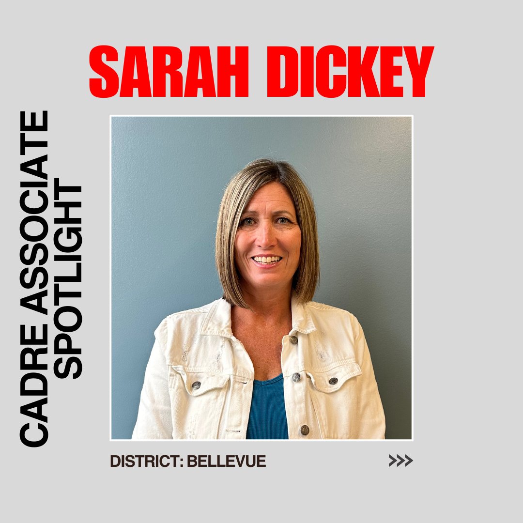 She is a K-6 instructional coach in Bellevue Public Schools and  serves as a CADRE associate. This is her sixth year supporting the CADRE project. 

Personal Motto: "Be the Change You Wish to See in the World." - Gandhi

Favorite TV Show: Don't have a favorite, but I love HGTV.