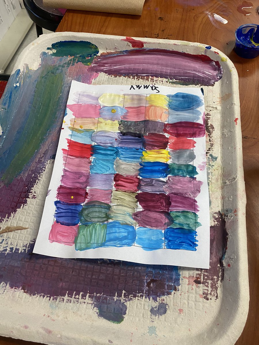 Sara Yoskowitz (@yoskowitz_art) on Twitter photo Color mixing challenge happening with 5th grade today! Who can mix more than 50 different colors?! 🎨🖌️#ltps <a href="/LISShines/">LIS Shines</a> <a href="/_drdamian/">Damian N. Bariexca, Ed.D.</a> Color mixing challenge happening with 5th grade today! Who can mix more than 50 different colors?! 🎨🖌️#ltps <a href="/LISShines/">LIS Shines</a> <a href="/_drdamian/">Damian N. Bariexca, Ed.D.</a>