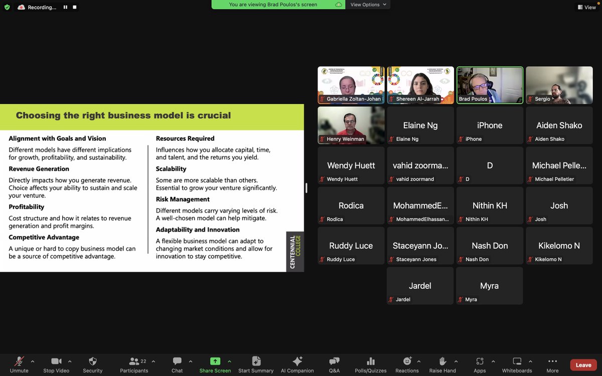We kicked off our first #SmallBusiness &amp; #Solopreneur Series workshop today with 
<a href="/bradpoulos/">Brad Poulos</a>, all about #businessplanning and #businessmodels! 📑 @CentennialCollege <a href="/CentennialTBS/">Centennial Business</a> <a href="/ccsai/">CCSAI</a> <a href="/CentennialTODAY/">Centennial Part-time</a> <a href="/guglani/">lalit guglani</a>