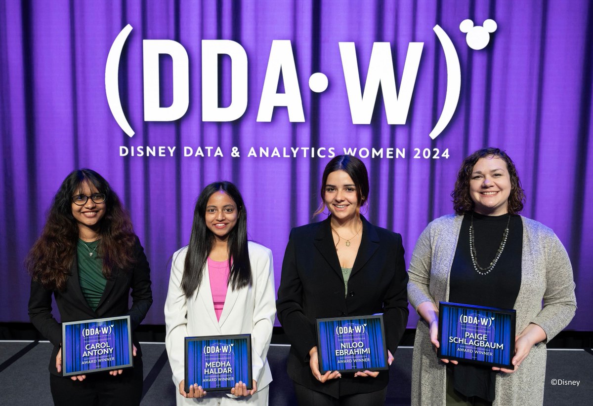 🎭 Bravo to the 2024 Disney Data &amp; Analytics Women awardees!
