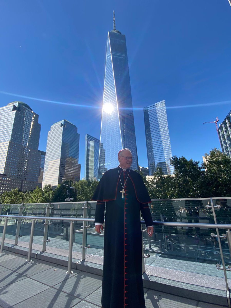 CardinalDolan's tweet photo. Today was a sad day of remembrance for New Yorkers, but we also remember 9/12 when we began again. #NeverForget https://t.co/RTbNDcs8ly