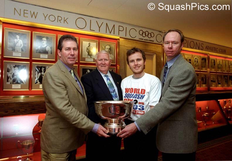 “World Squash Day was launched by a group of squash friends following the 9/11 attacks in the USA. Many New York squash players were killed in the World Trade Center.” 

Read more about the origin of #WorldSquashDay - worldsquashday.net/how-it-all-sta…