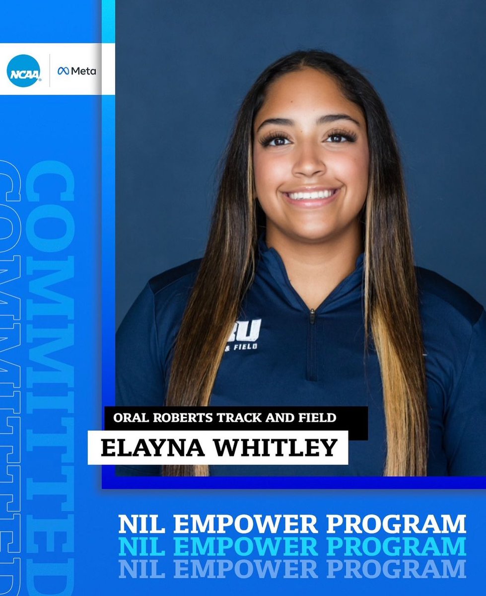 Congrats to <a href="/ElaynaWhitley/">Elayna Whitley</a> on being selected to the NCAA + Meta NIL Empower Program 👏📈