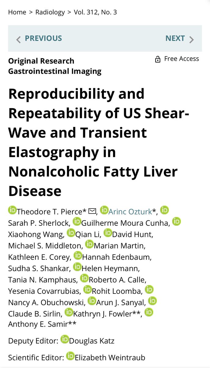 Arinc Ozturk (@arincozturk) on Twitter photo Our paper is now online in Radiology. It’s an honor to share the first authorship with my friend and mentor Dr.Pierce, under guidance of <a href="/chemshift1/">kathrynfowler</a> and <a href="/anthonysamir/">(((Anthony Samir)))</a>.
Thank you <a href="/FNIH_Org/">Foundation for the National Institutes of Health</a> NIMBLE consortium members for this opportunity!
<a href="/radiology_rsna/">Radiology</a>
pubs.rsna.org/doi/10.1148/ra… Our paper is now online in Radiology. It’s an honor to share the first authorship with my friend and mentor Dr.Pierce, under guidance of <a href="/chemshift1/">kathrynfowler</a> and <a href="/anthonysamir/">(((Anthony Samir)))</a>.
Thank you <a href="/FNIH_Org/">Foundation for the National Institutes of Health</a> NIMBLE consortium members for this opportunity!
<a href="/radiology_rsna/">Radiology</a>
pubs.rsna.org/doi/10.1148/ra…