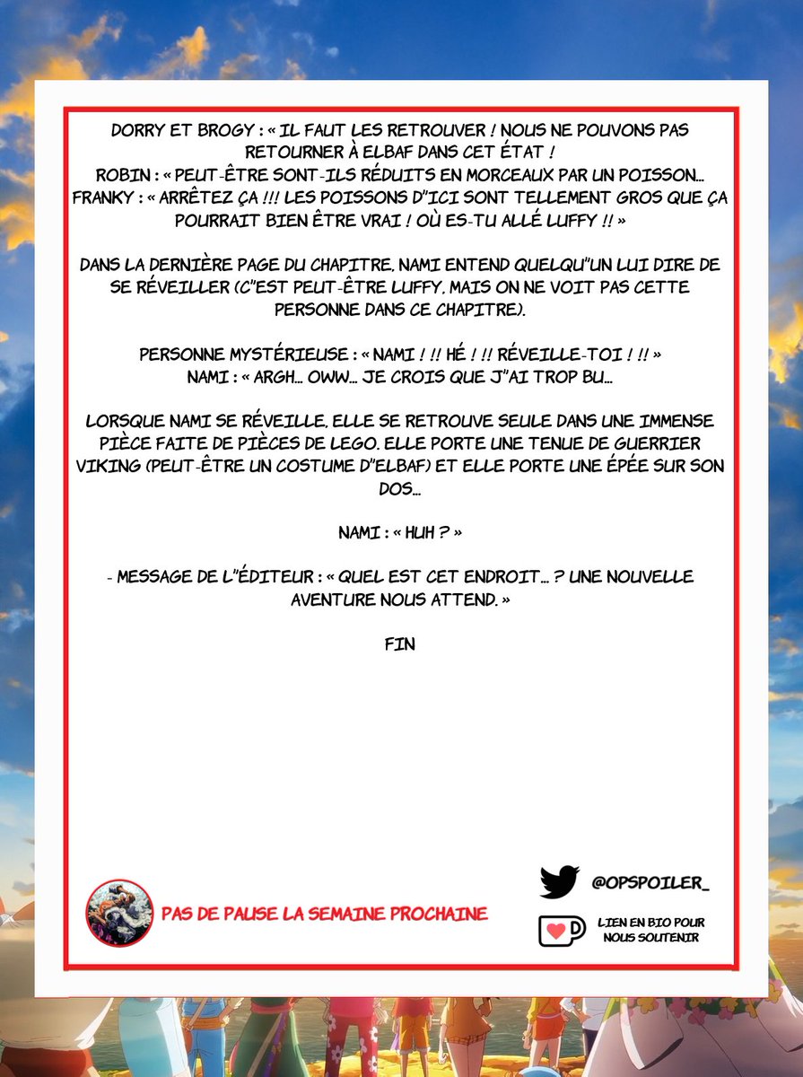 #ONEPIECE1126

🚨 SPOILS COMPLETS