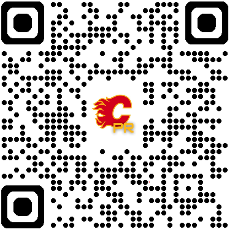 NHLFlamesPR's tweet photo. The Media Kit for the 2024 Calgary Flames Prospects Camp is available by scanning the below QR code or at: https://t.co/KHaEQpq6Vc https://t.co/JlkBYYDbqa