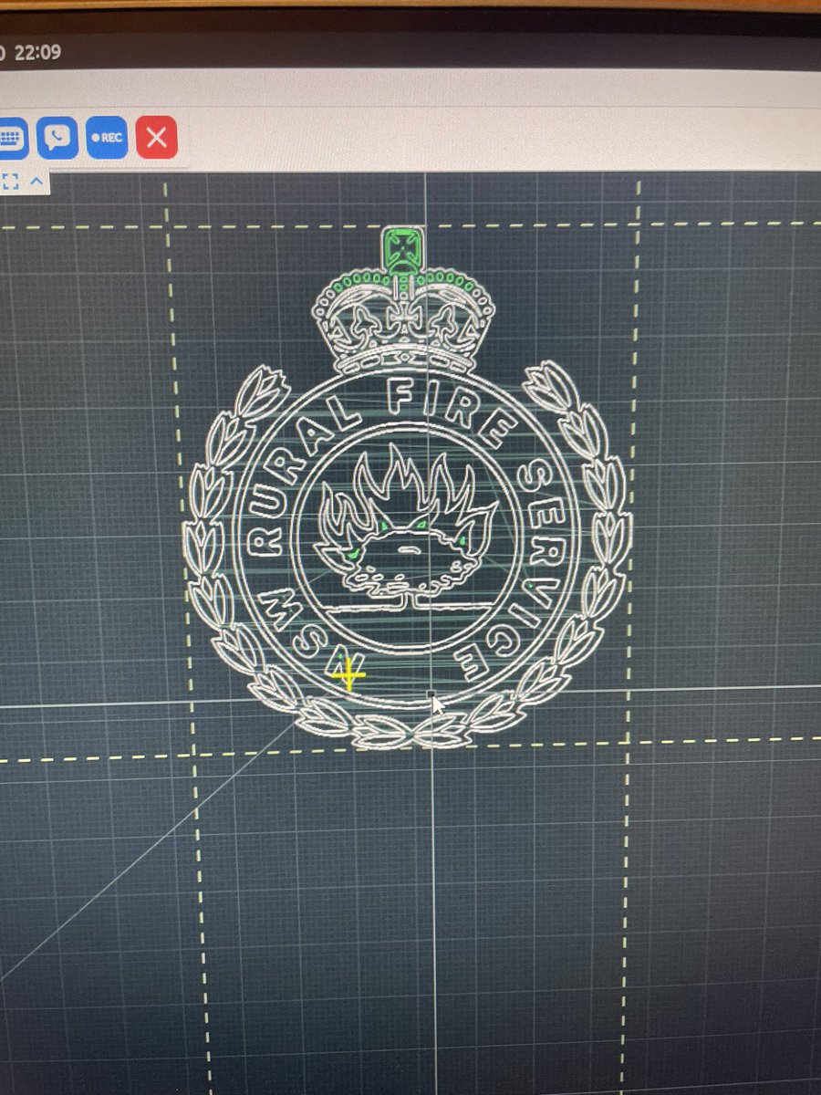 vk2jnc's tweet photo. It’s taken a lot of mucking around and fiddling with outdated firmwares but finally got there! 

Still a couple little things like on the letters the laser stays on for tiny bit when moving to the next one https://t.co/4KE1c4UfzR