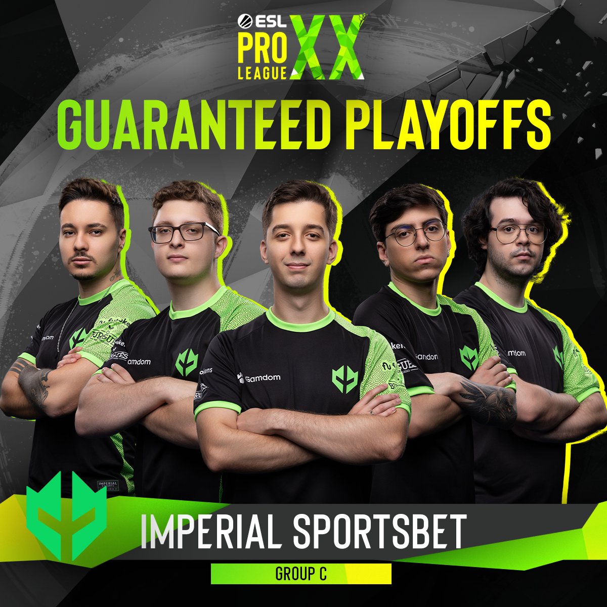 ESLCS's tweet photo. 🇧🇷🇧🇷 @imperialesports ARE IN THE #ESLProLeague XX PLAYOFFS 🇧🇷🇧🇷

@vini 
@felperaa 
@nowayzao
@decentycs 
@TRYZSE1
@zakkcs https://t.co/oj06PR67Mj