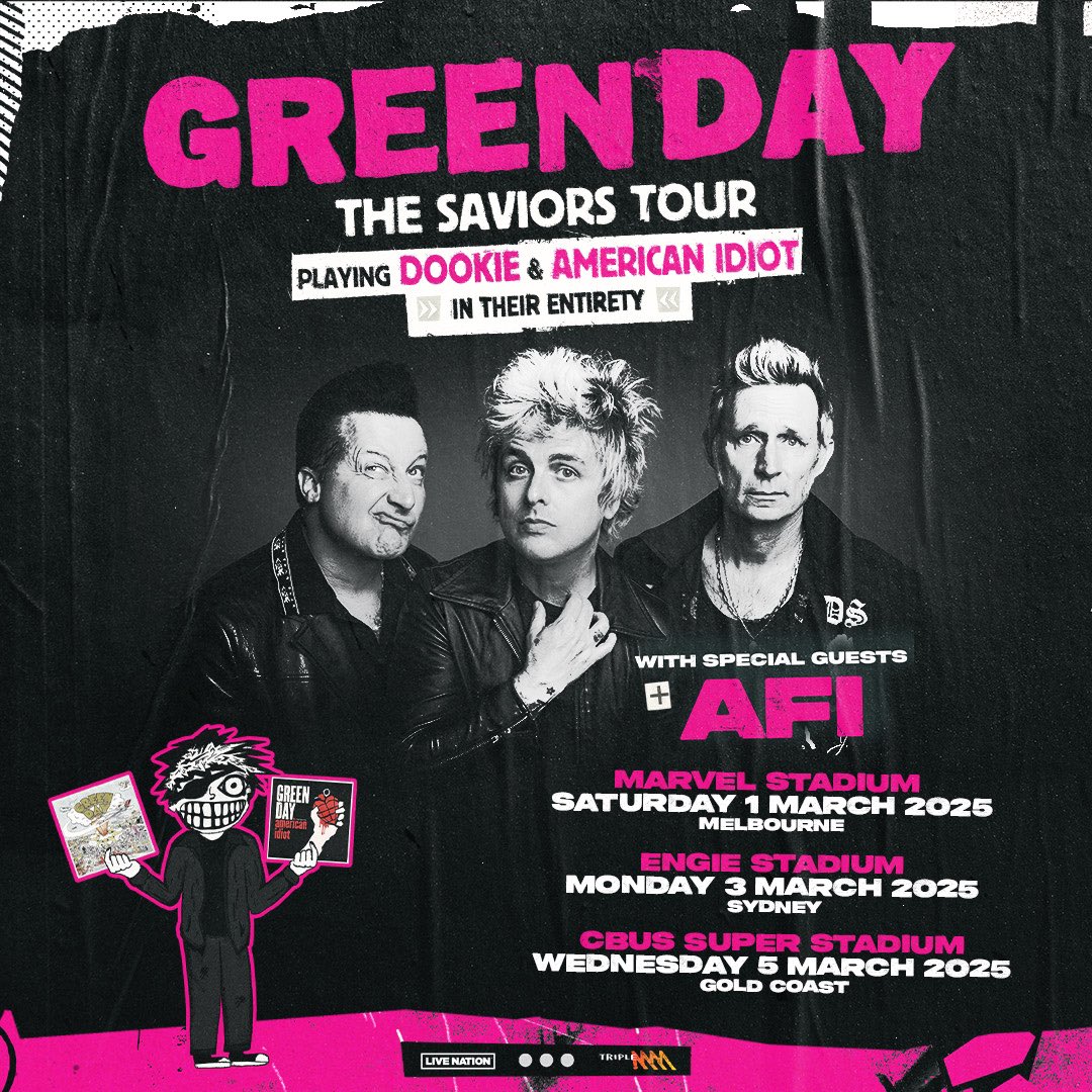 Green Day 2025 Tour Dates