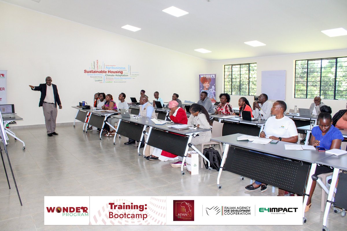 E4ICenterKenya's tweet photo. The WONDER investor readiness and business development accelerator program is designed to empower formal women-led enterprises, with a strong focus on their innovative potential and dedication to social and environmental sustainability.
#WONDERProgram https://t.co/mwk5p7eFrD