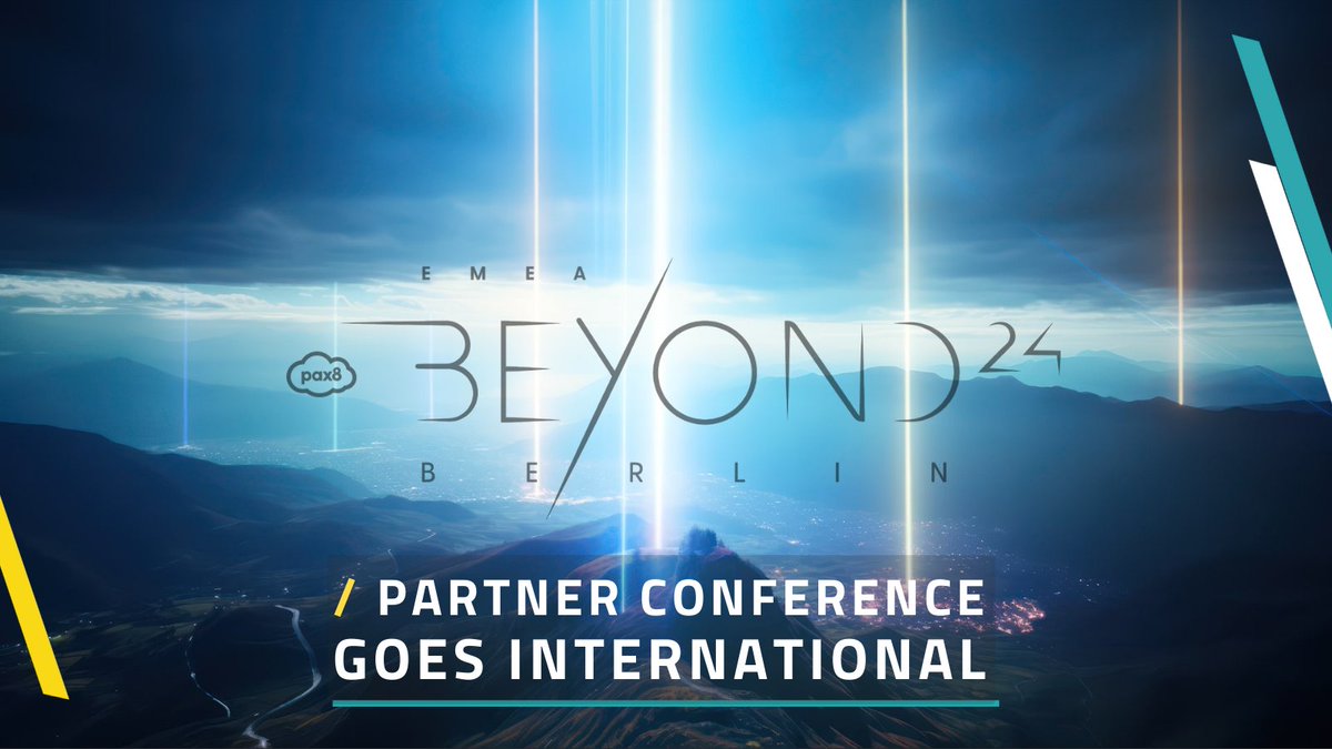 tubblog's tweet image. 🚀 #Pax8Beyond 2024 EMEA is coming to Europe!

Join us in Berlin from 13-15 October for keynotes, networking, and innovation with MSPs from across EMEA! 🎟️ Tickets are going fast—grab yours now! 🌍

tubblog.co.uk/events/pax8-be…

#Pax8BeyondEMEA #MSPEvent #TechConference