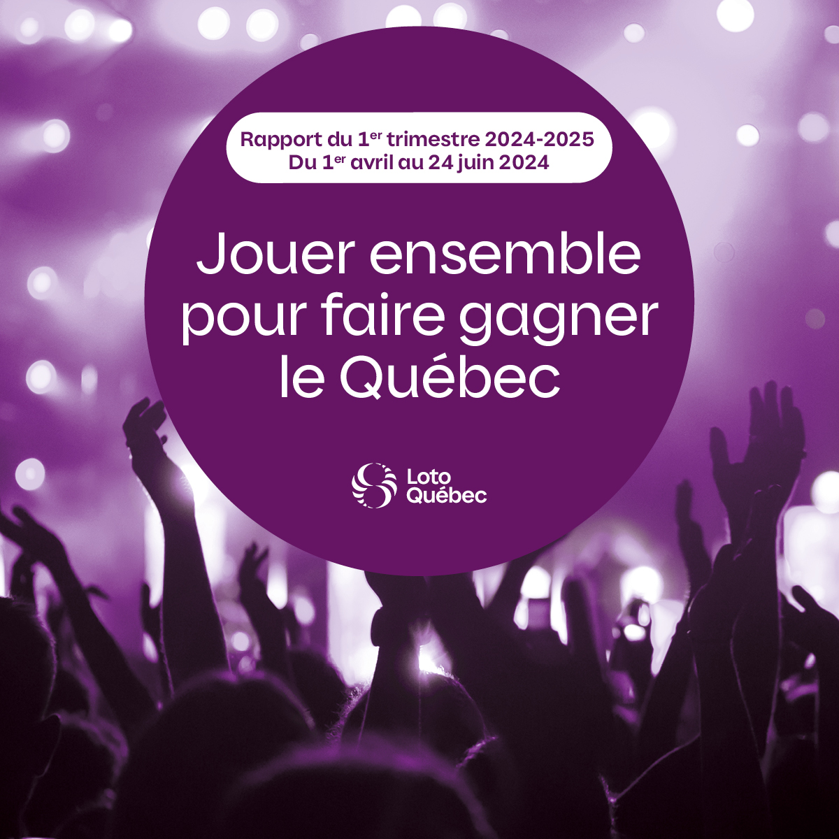 Avec un résultat net de 349,7 M$ pour le premier trimestre de 2024-2025, Loto-Québec présente des résultats alignés sur ses prévisions. Les détails ici : bit.ly/4cYtuqp.