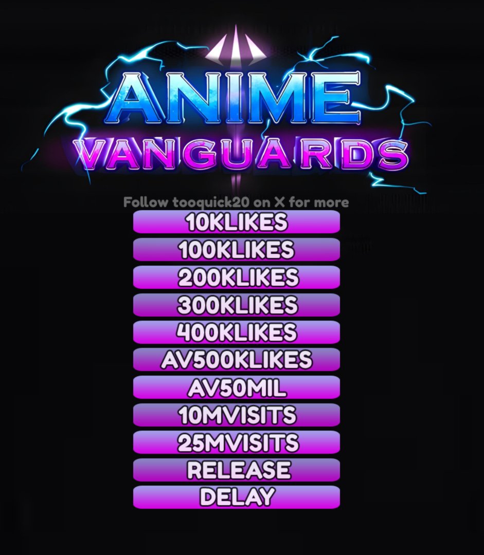 2quick on X: “Need some free stuff on Anime Vanguard? All current
