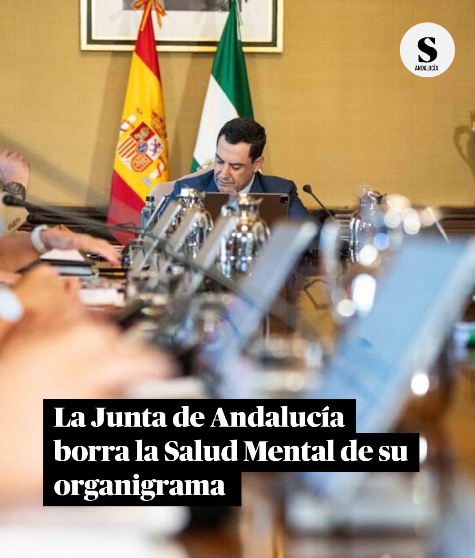 AndaluciaSinVOX's tweet image. 11 personas se suicidan diariamente en nuestro país pero Moreno Bonilla ha borrado la salud mental de la sanidad pública de #Andalucia , quien tenga un problema psiquiátrico que se lo pague si puede