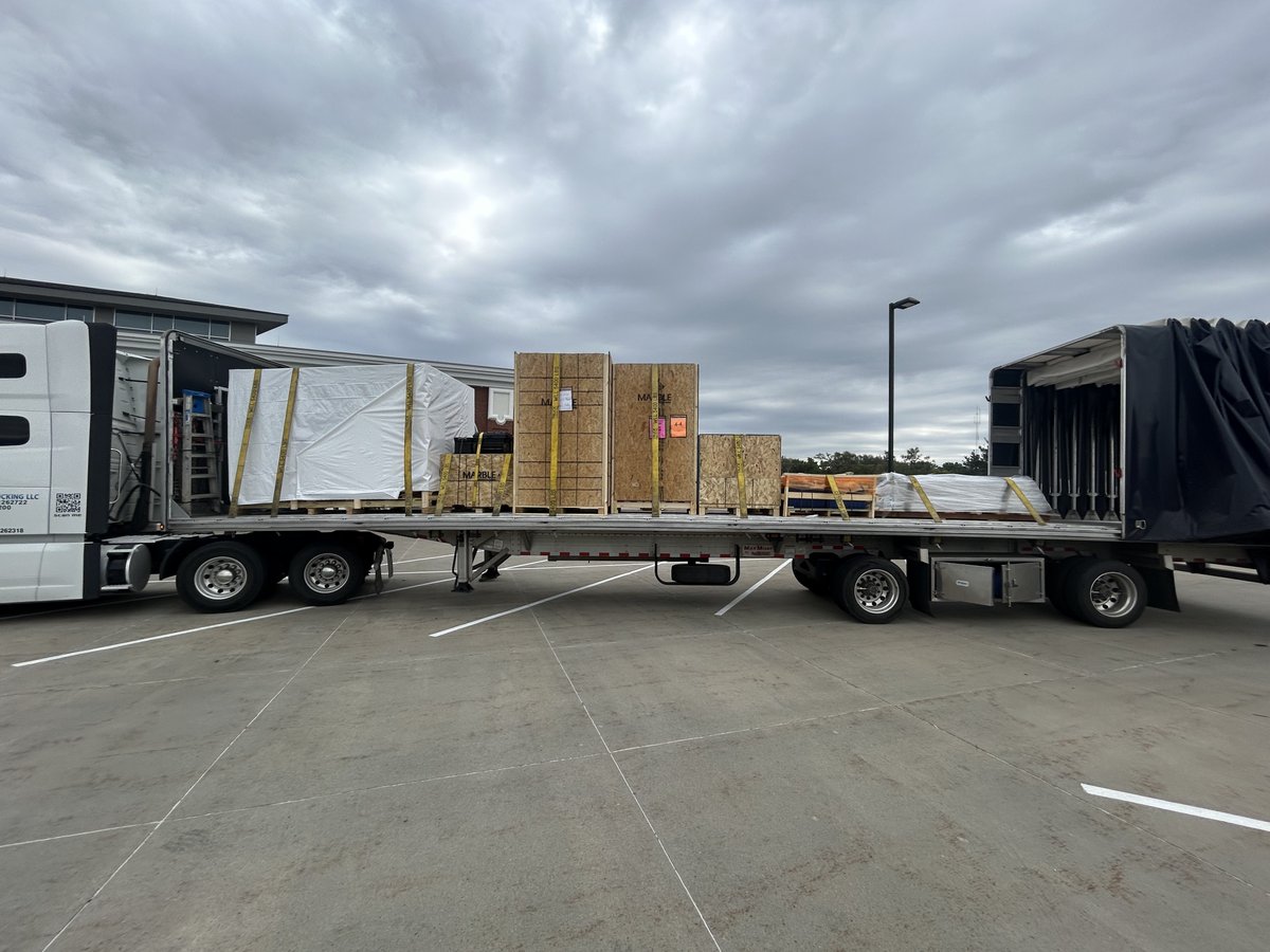 SeeMarbleTech's tweet image. The protein industry's most advanced AI-powered automation system, Marble Pack-Off, was loaded on 5 trucks and shipped to a new customer to fully automate the pack-off department.

To learn more about Marble Pack-Off, check out our website: seemarble.com/pack-off