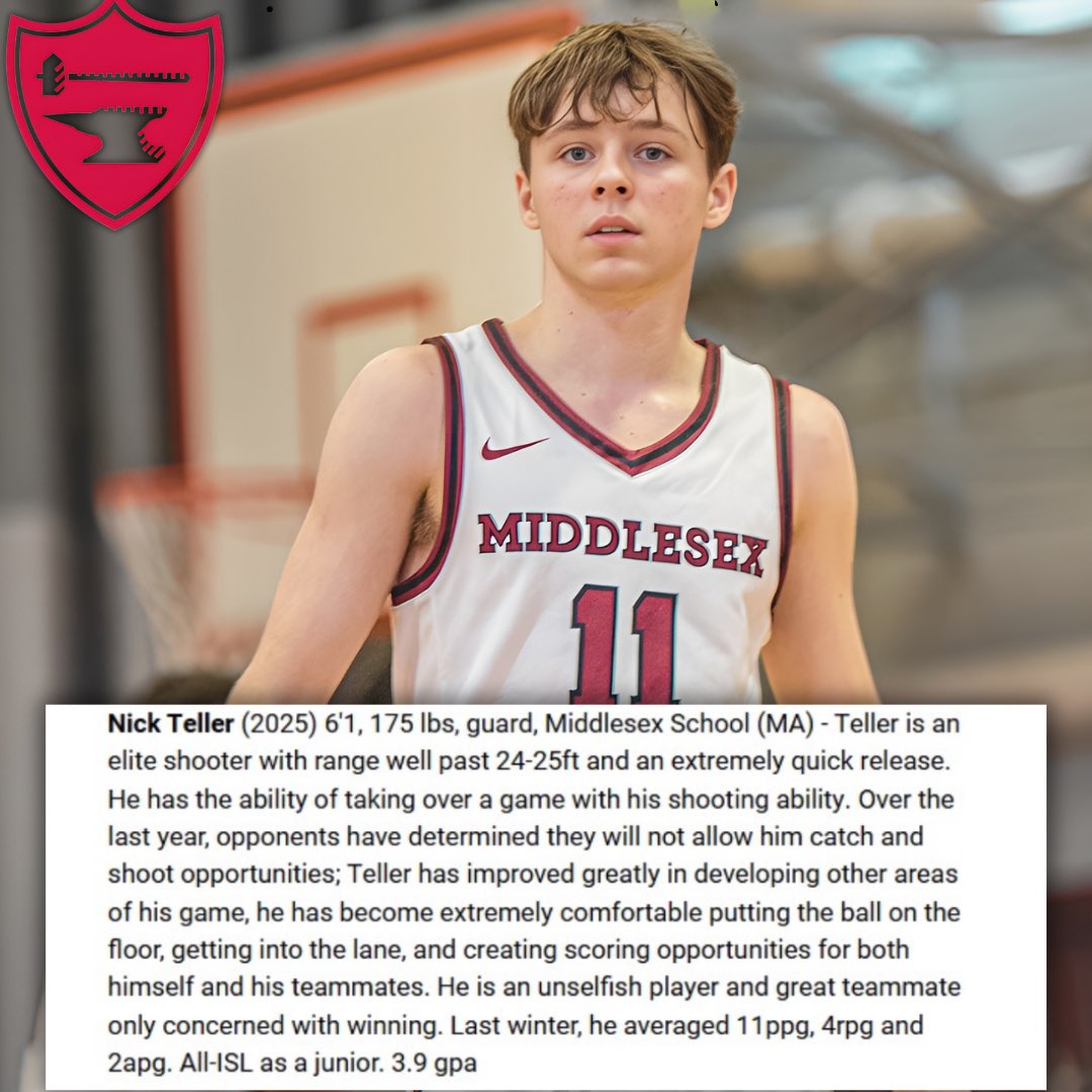 2025’s Nick Teller (<a href="/NickTeller4/">Nick Teller</a>) a high academic prospect. Per <a href="/NEPrepBB/">NE Prep Mens Basketball</a> “elite shooter, extremely quick release, has ability this take over game with his shooting ability”. Coming off a very successful Summer <a href="/NSSABASKETBALL/">Team NSSA BASKETBALL</a>