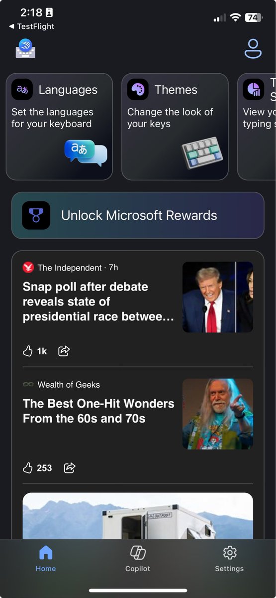 What is <a href="/SwiftKey/">Microsoft SwiftKey</a> doing adding a news feed into my keyboard settings??