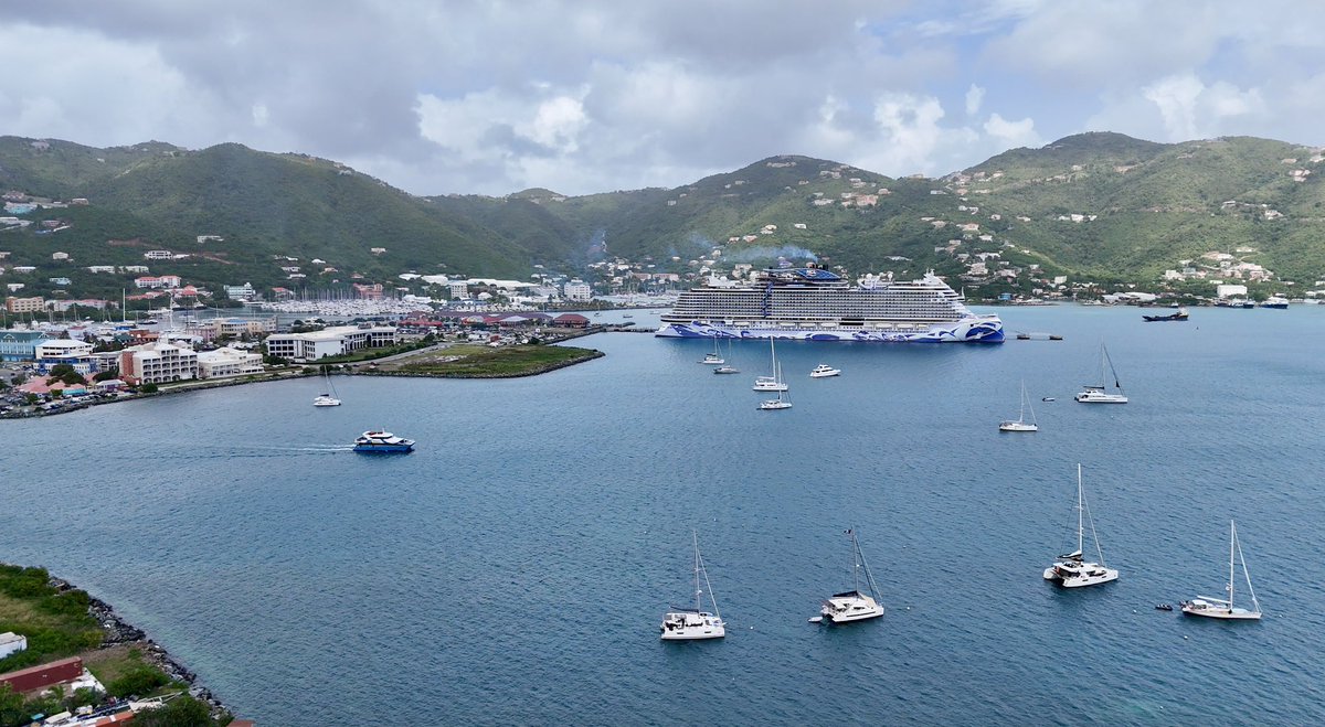 Bucation's tweet photo. V¡VA Tortola 🇻🇬 thank you @CruiseNorwegian for a lovely day on the largest 🏝️ in the #BVI 🛳️ #bucation #norwegiancruiseline #norwegiancruise #ncl #britishvirginislands https://t.co/XSGfZ1N6DM